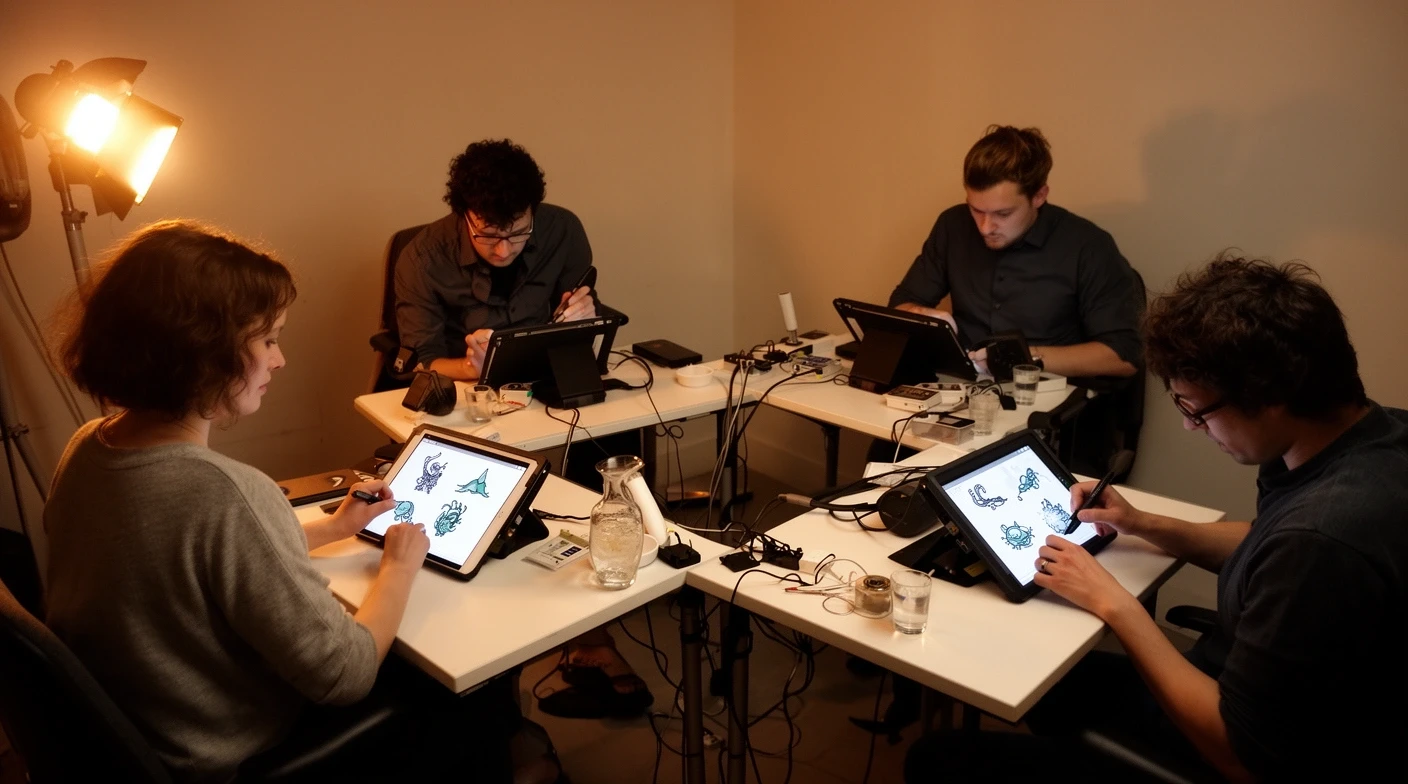 The Rivetnest team working on Poseidon Era